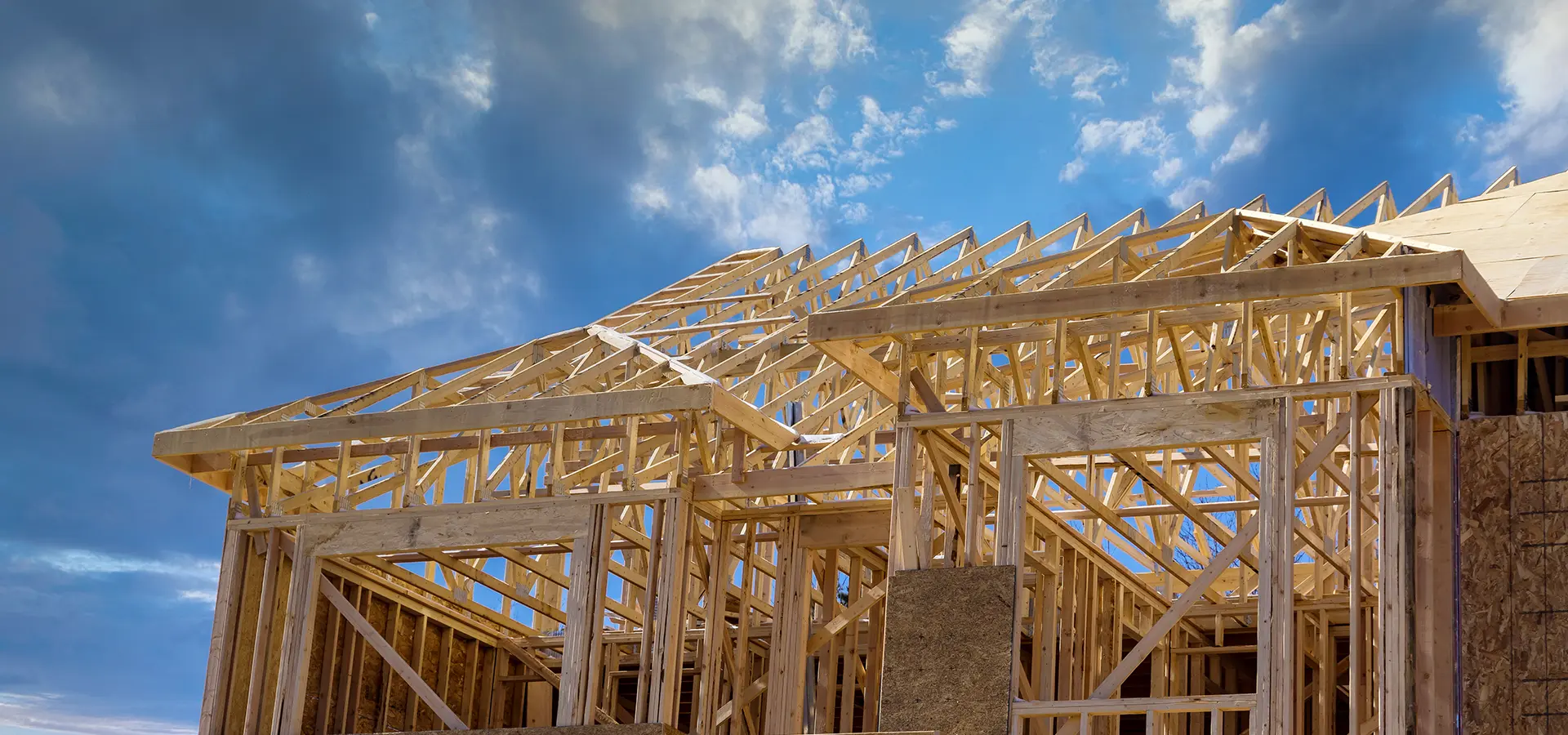Custom home under construction near Hyco Lake, North Carolina by Trabar Homes