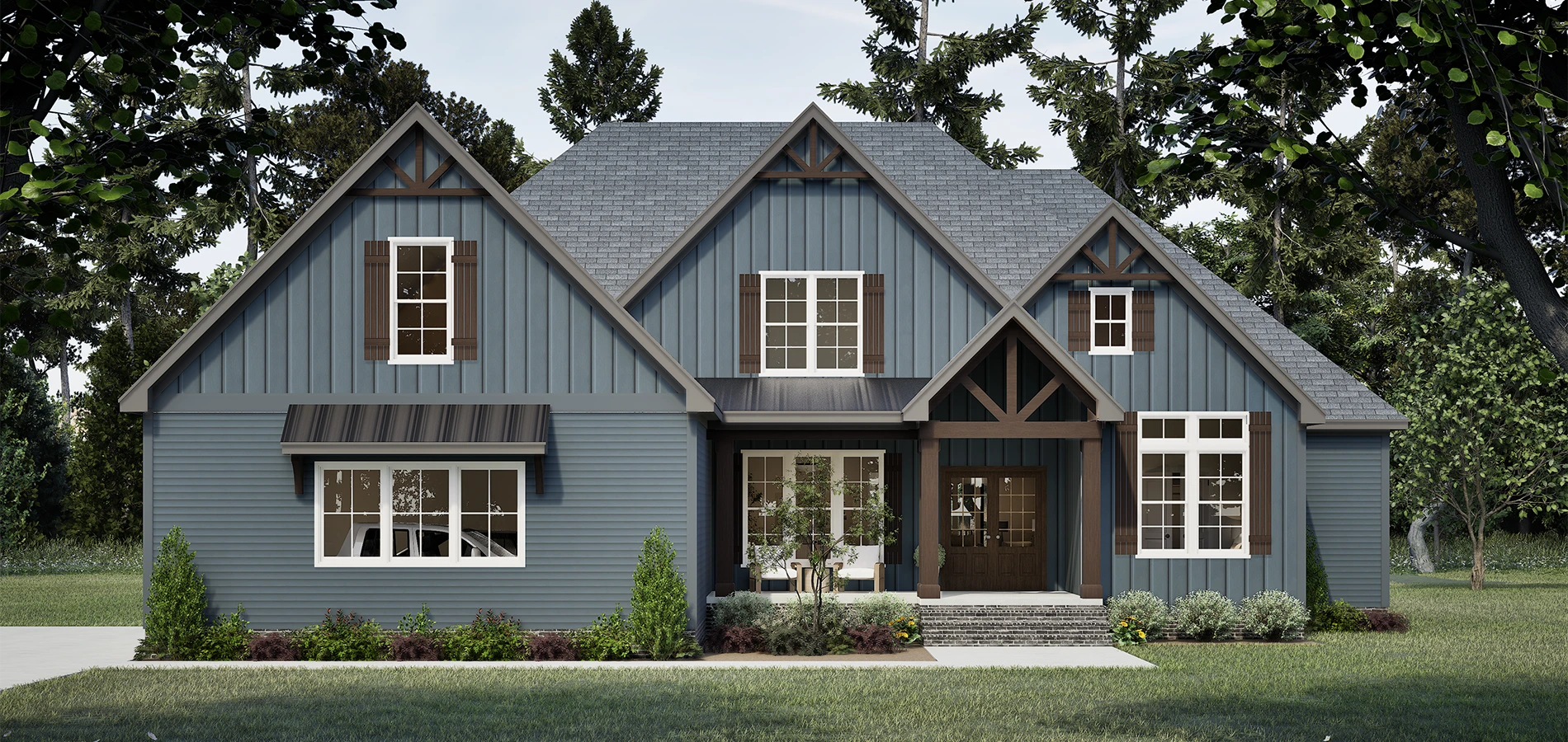 Finished custom home exterior built in Vance County North Carolina