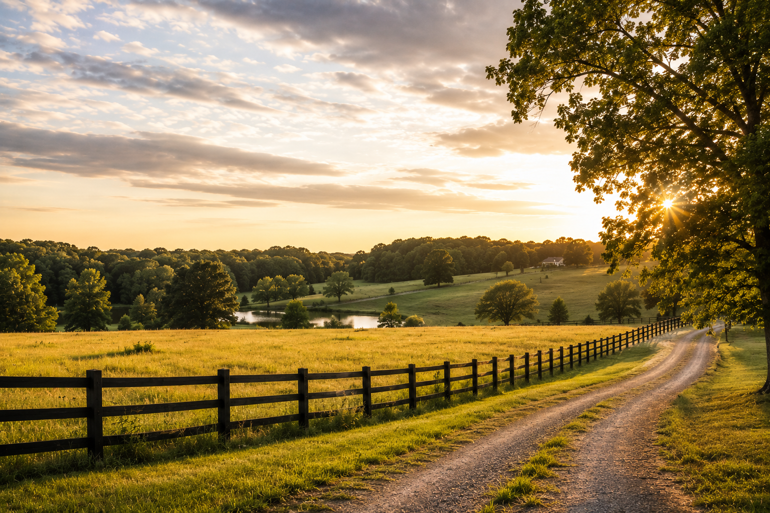 Scenic Franklin County North Carolina countryside featuring open land, rolling fields, a private driveway, and rural homesites ideal for building a custom home.